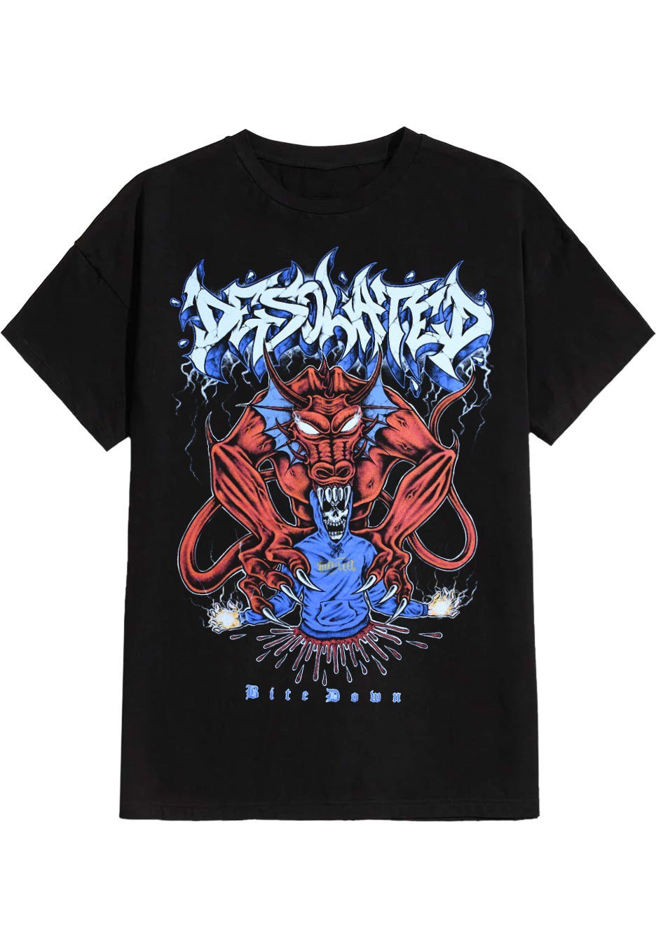 Desolated - Devil Thrash Black Short Sleeve Shirt Full Size S-5XL FN1990
