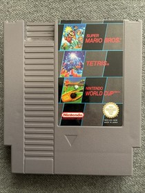 NES ORIGINAL NINTENDO KONSOLE - KOMPLETT+NES  3 SP-NODUL*MARIO,TETRIS+WORLD CUP