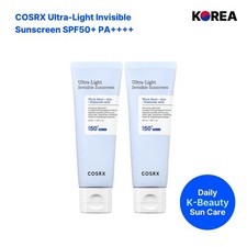 COSRX Ultra-Light Invisible Sunscreen SPF50 PA   50ml 2 Pack Aloe Hydrating