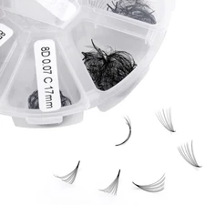 Premade Fans Eyelash Extension 500 Loose Volume Lashes 8D 0.07 C/D Curl Mixed Le