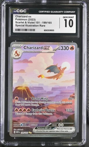 Charizard ex CGC 10 SIR 151 199/165 SV 151 MEW EN Pokemon Card English