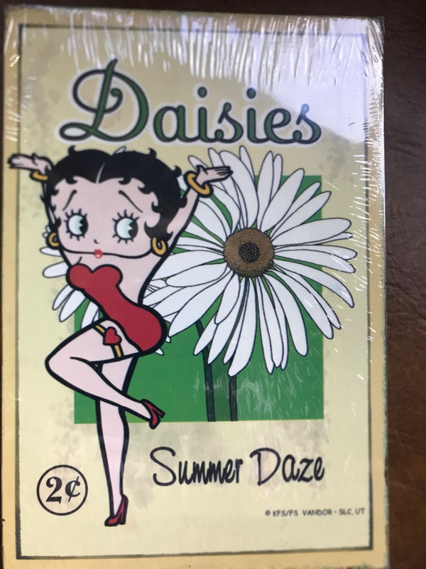 NEW OLD STOCK RARE BETTY BOOP TIN SIGN 