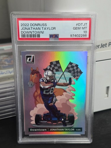 Jonathan Taylor #DT-JT 2022 Panini Donruss Downtown card