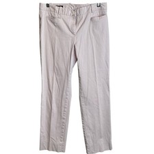 Brooks Brothers Women's Natalie Fit Ankle Pants Size 6 Pink Cotton Blend Casuall