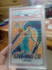 2023 Mosiac Lamelo Ball Give And Go Orange Fluorescent  Psa 10 Out Of /25