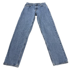 Calvin Klein Jeans Mens 30x32 Double Stone Wash Blue Easy Fit USA Union VTG 90s