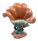 Royal Haeger Shell Vase Pink Blue Mauve Drip Glaze Mid Century Planter