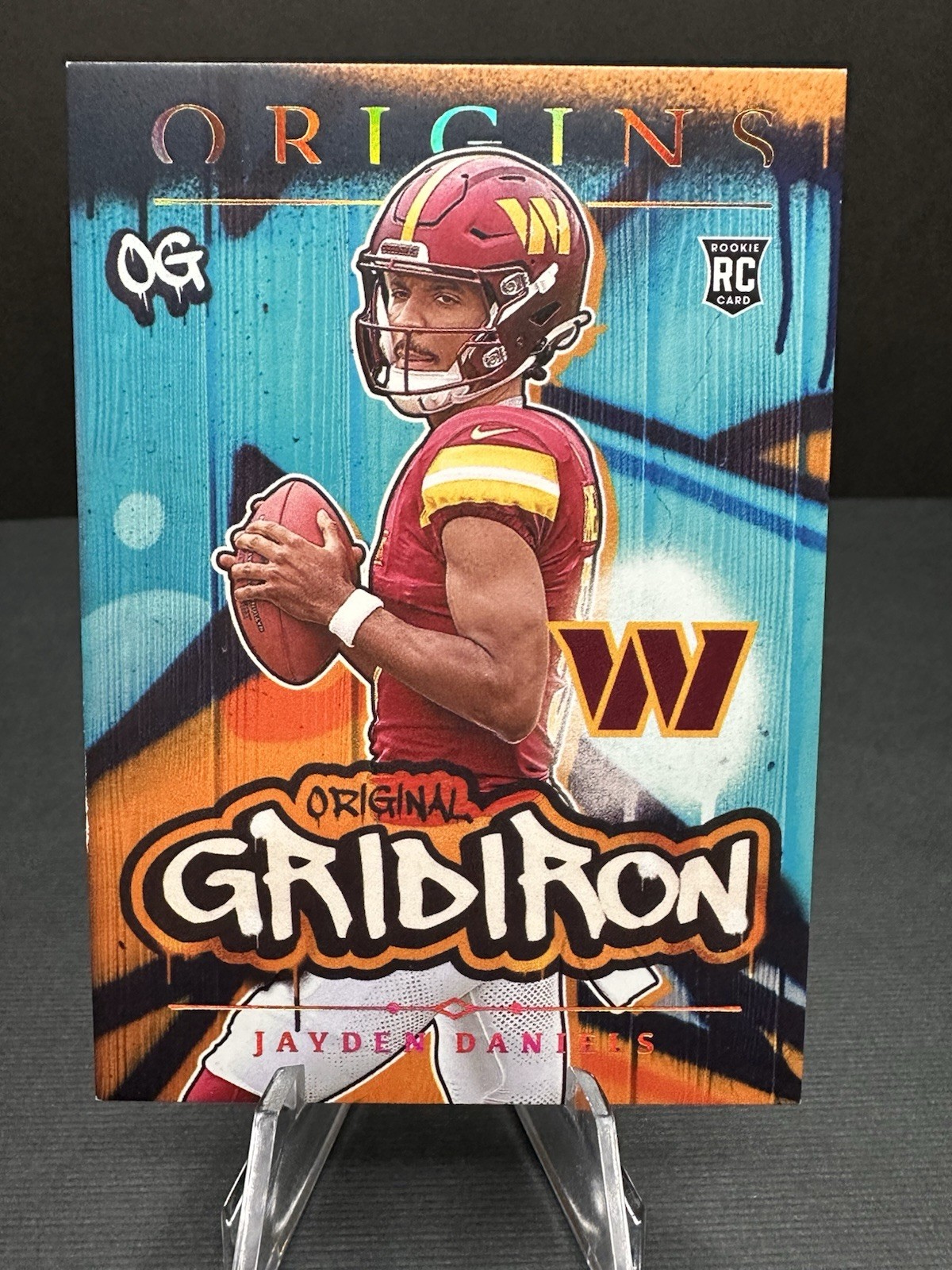 2024 Panini Origins Rookie Jayden Daniels Original Gridiron RC #7 Commanders