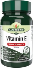 Natures Aid Vitamin E 1000iu Natural Source High Strength 30 Softgel Capsules
