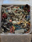 36.4LB Vintage - Now Costume Junk Jewelry LOT Rhinestone Wear Repair Craft