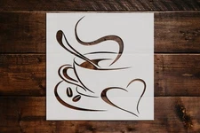 Cup of Coffee Stencil - Art and Wall Stencil