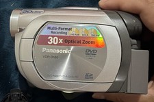Panasonic VDR-D160 Handheld DVD-RW Camcorder Silver Tested Working
