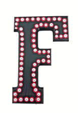 Dot Painted Wood Letter-F