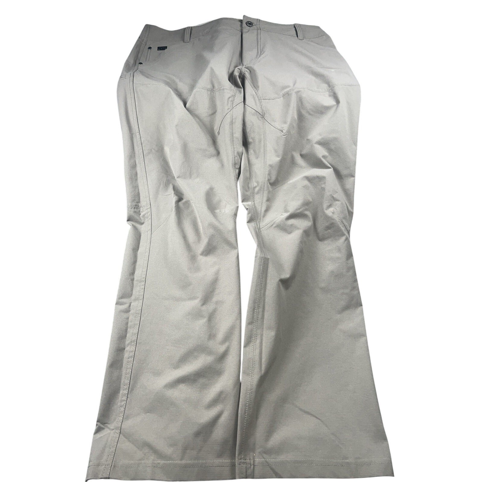 Kuhl Pants Mens 42x32 Gray/Tan Silencr Utility Performance Hike Fish Camp EUC