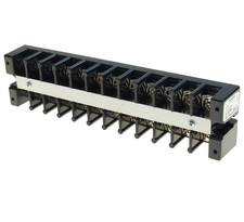 Marathon 1512STD  12Pole 75Amp 600 AC/DC 10kA Terminal Blocks Heavy Duty Barrier