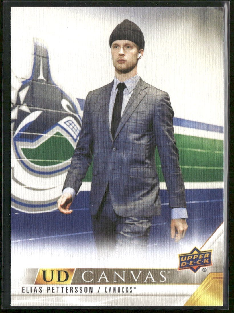 2022-23 Upper Deck Series 2 - Elias Pettersson UD Canvas C199 Vancouver Canucks