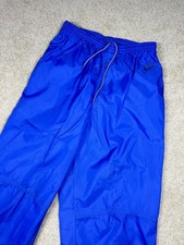 Nike Vintage 90s Gray Tag Windpants Track Pants Ankle Zip Unlined Purple Small