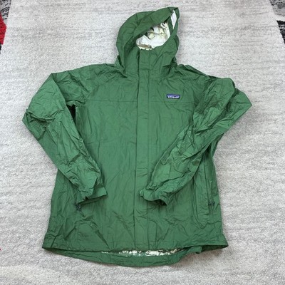Patagonia Torrentshell H2No Rain Coat Jacket Medium Green Full Zip Hooded 83800