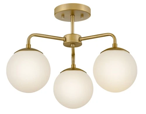 Lark 84203 Julep 3 Light 20"W Semi-Flush Ceiling Fixture - Black - Picture 6 of 7