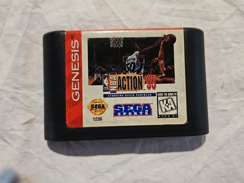 NBA Action '95 starring David Robinson Sega Sega Genesis Cartridge ONLY