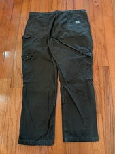 Carhartt B342 DFE Relaxed Fit Ripstop Cargo Work Pants Dark Forest 42 x 30