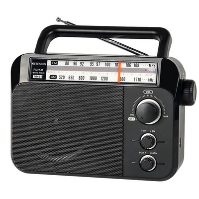 Retekess TR604 Tragbares Kofferradio FM AM mit Hoher Empfindlichkeit Schwarz