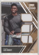 2017 Panini Elite Extra Edition Triple Materials Holo Gold /99 Luis Robert o7m