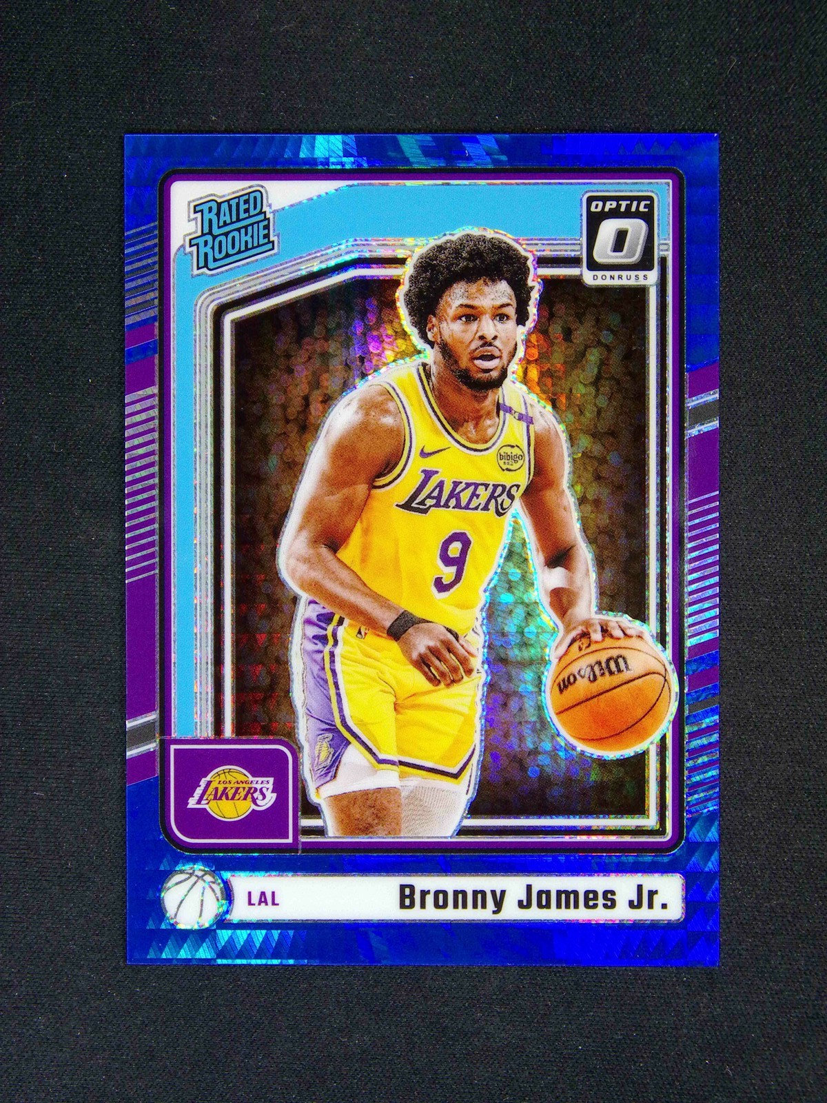 2024-25 Panini Donruss Optic Bronny James Jr. #282 RC Rated Blue Hyper /175