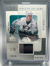 2000-01 Upper Deck SP Tools of the Game Used Patch /50 Paul Kariya #P-PK