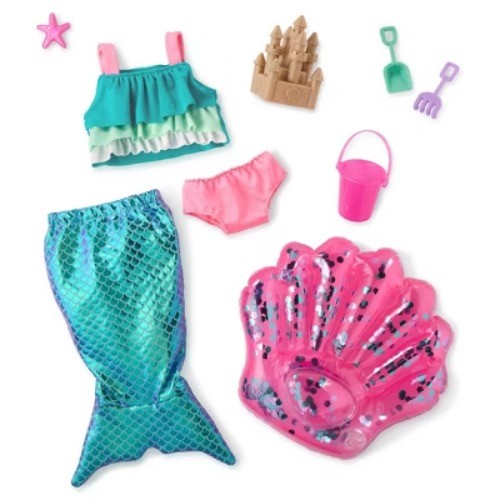 Our Generation Mermaid Dreams Swimsuit Outfit and Beach Acce