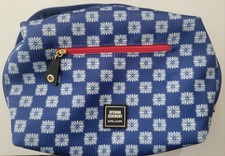 Estee Lauder Blue  White Opening Ceremony Cosmetic Makeup Bag Train Case