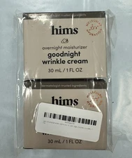 (2 Pack) hims Goodnight Wrinkle Cream - Hydrating Men's Face Moisturizer with