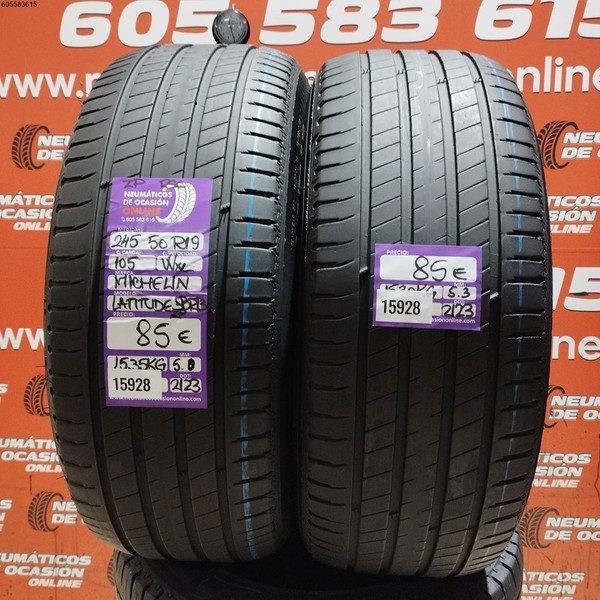 2x 245 50 R19 105W XL MICHELIN LATITUDE SPORT 3 RSC 5.0/5.3MM REF. 15928