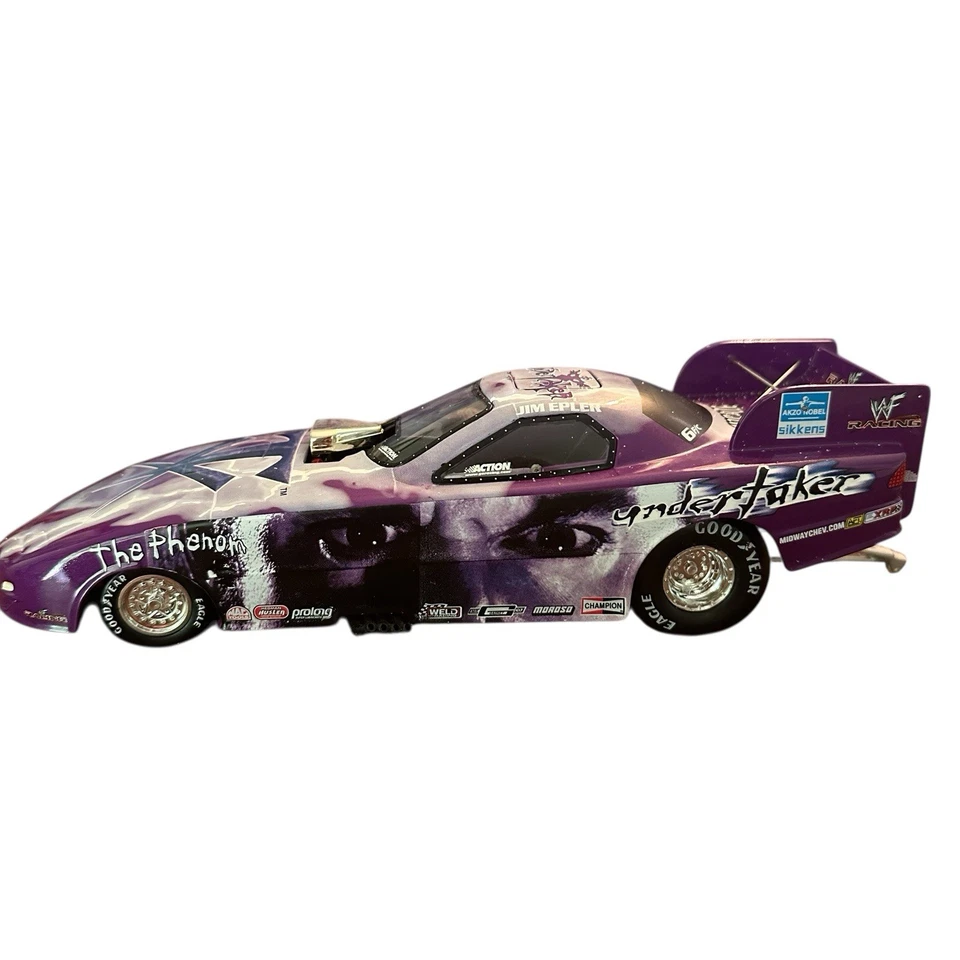 Acción 1:24 Jim Epler WWF/Undertaker 2000 Pontiac Funny Car NHRA Racing Diecast Foto 4 de 4