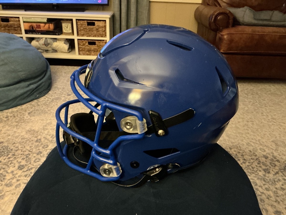 Riddell SpeedFlex Full Face Football Helmet Medium Blue | eBay