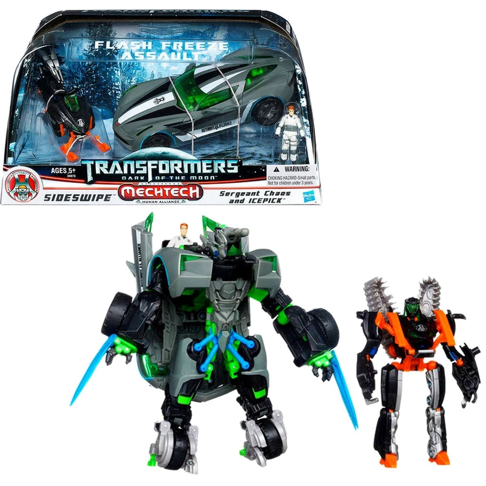 Transformers Dark Moon Human Alliance SIDESWIPE & SERGEANT CHAOS ICEPICK New - Image 2 of 4