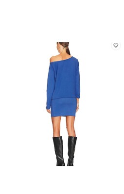 Lovers and Friends Off Shoulder Sweater dress Small Blue Chic Date Night  Party | eBay