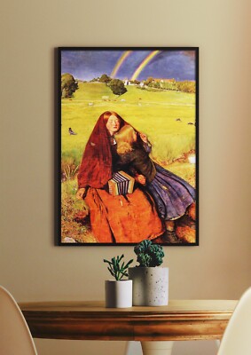 John Everett Millais: The Blind Girl. Fine Art Giclee Museum Luxury Gift Print