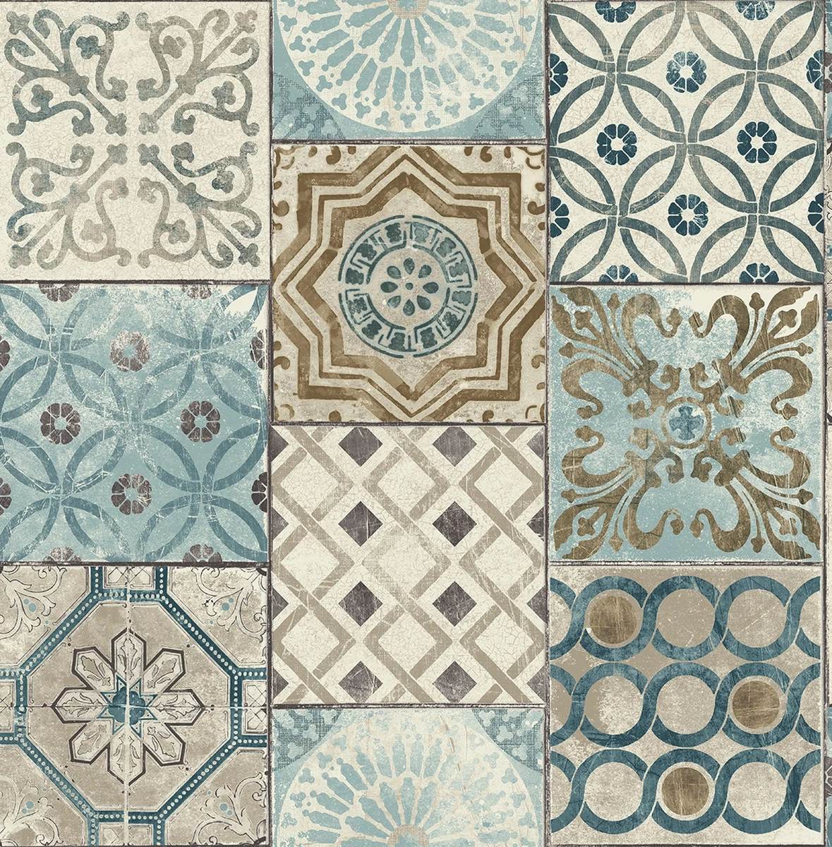 Moroccan cheap print wallpaper