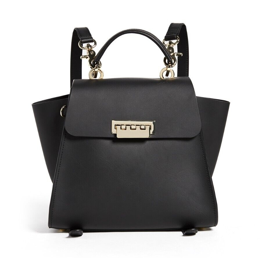 ZAC POSEN Eartha Convertible Black Leather Backpack | Luxury