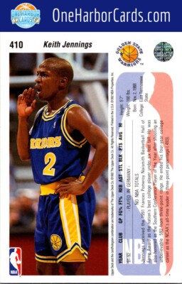 1992-93 Upper Deck Golden State Warriors #410 Keith Jennings | eBay