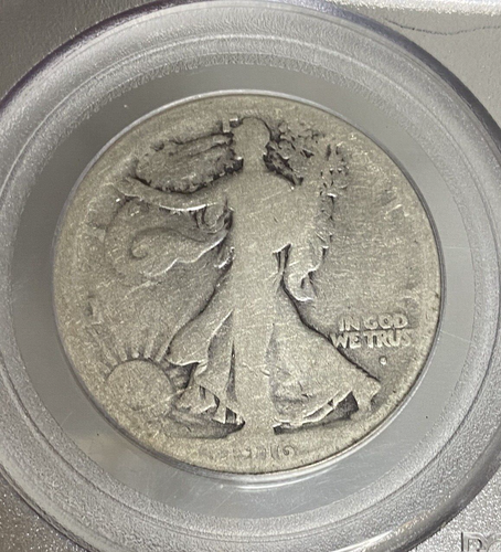 1916-P & 1916-S Walking Liberty halbe Dollar 50c ~ PCGS G04, AG03 - Bild 5 von 6