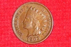 1903 Indian Head Penny, United States Coin, (123 Years Old), **(Antique Coin)**.