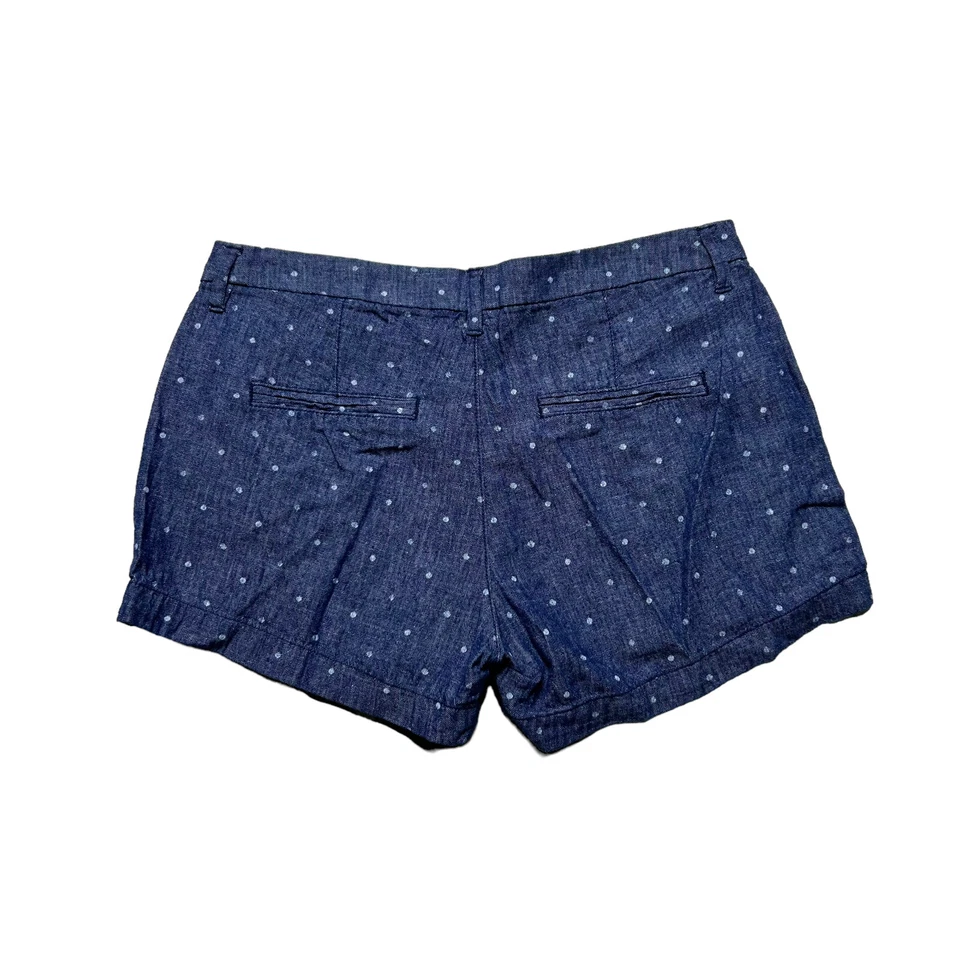 Pantalones Cortos Old Navy Everyday 3" Cambray Para Mujer Talla 4 Azul Lunares Foto 2 de 4