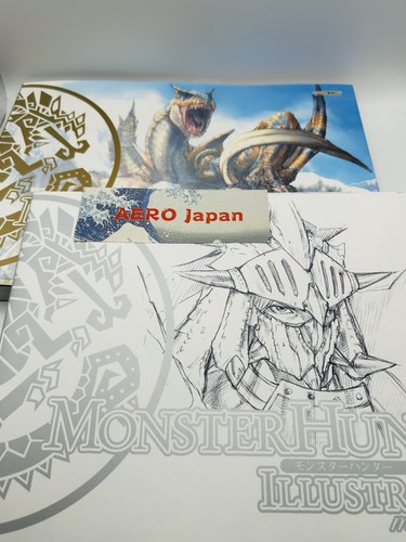 CAPCOM Monster Hunter Illustrations 1 & 2 Set Art Book Good Condition Official - Picture 5 of 23