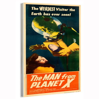 1951 The Man from Planet X (United Artists) Sci-Fi Movie Poster or Canvas Home
