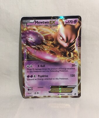 Pokémon MEWTWO EX 54/113 2013 Legendary Treasures Holo Normal