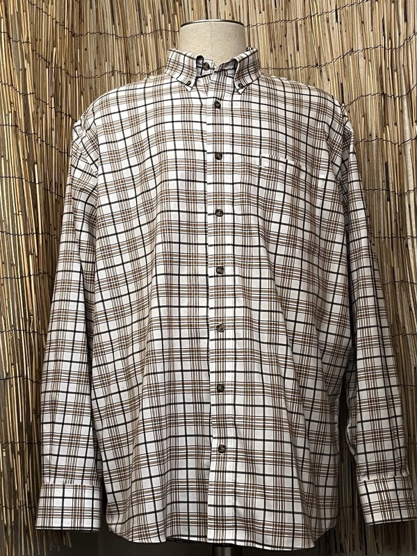 Cabela’s Mens LS Button Up Shirt-Size 2XL Tall-100% Cotton-Big and Tall