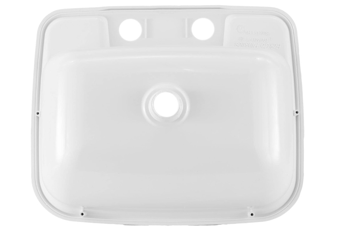 RecPro Rectangle RV Bathroom Sink Single Bowl Lavatory Sink Camper