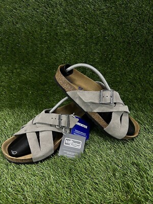 NWT Deadstock Men’s Birkenstock Suede Lugano Sandal Size US Men 10-10.5/ EU 43 Birkenstock Lugano Mens Soft Footbed Suede Leather Sandal  main image 4
